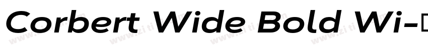 Corbert Wide Bold Wi字体转换